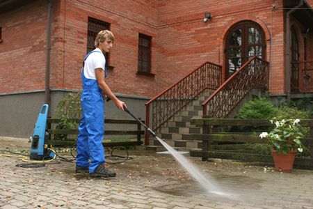 Professional property pressure washing
